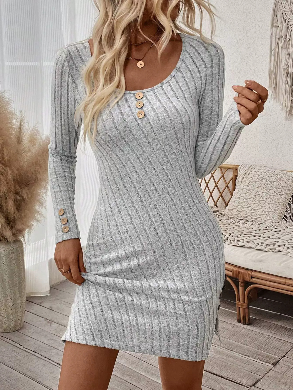 ZARA Spring Summer Basic Simple Elegant Mini Dress Versatile Work Slim